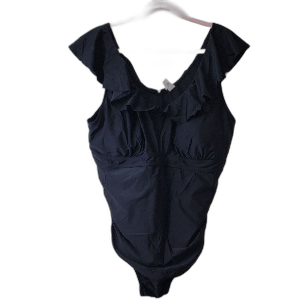 Daci One Piece Swimsuit Black Size 22W Dark Coquette